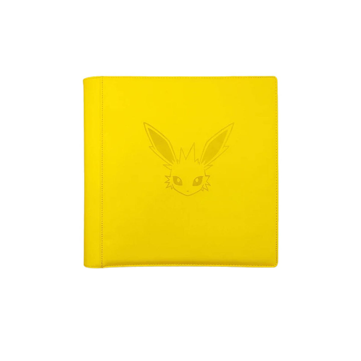Der Jolteon Binder aus der chinesischen Evoli Boxen CSH2 mit Blitza auf dem Frontcover, mit Platz bis zu 480 Karten.