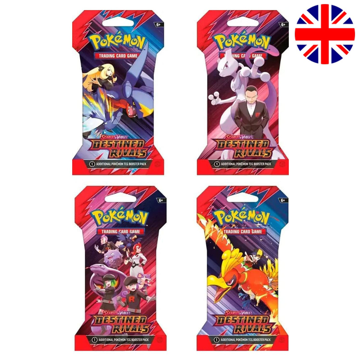 Ewige Rivalen Englisch mit Cynthia/Knackrack, Giovanni/Mewtu, Rocket Rüpel/Arbok, Smogon und Kramurx, Ho-Oh und Ethan