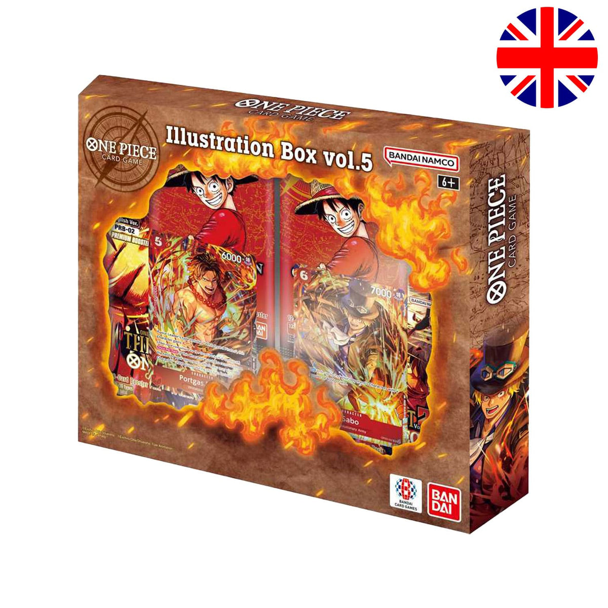 One Piece TCG Illustration Box Volume.5 mit OP13 und PRB02. Mit zwei exklusiven Promokarten Portgas.D.Ace und Sabo.