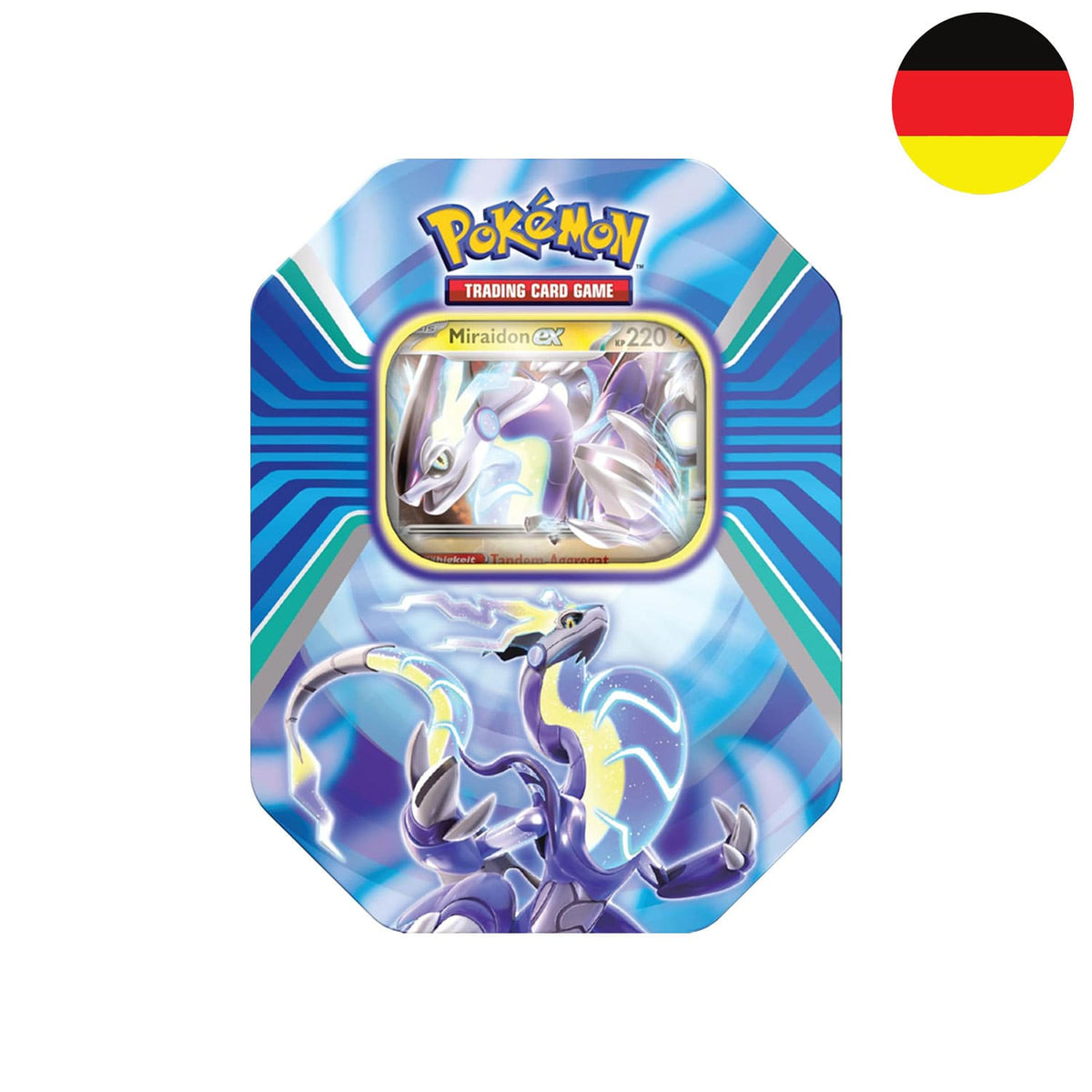 Pokémon Tin - Karmesin & Purpur - Miraidon / Koraidon (Deutsch) – Bild 3