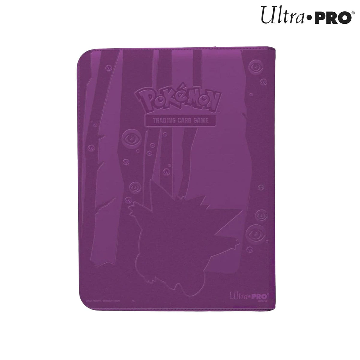 Die Pokémon Ultra Pro Elite Gengar Zippered PRO Binder, Sammelheft, Ordner Rückseite/ Backcover mit Psycho Energie.