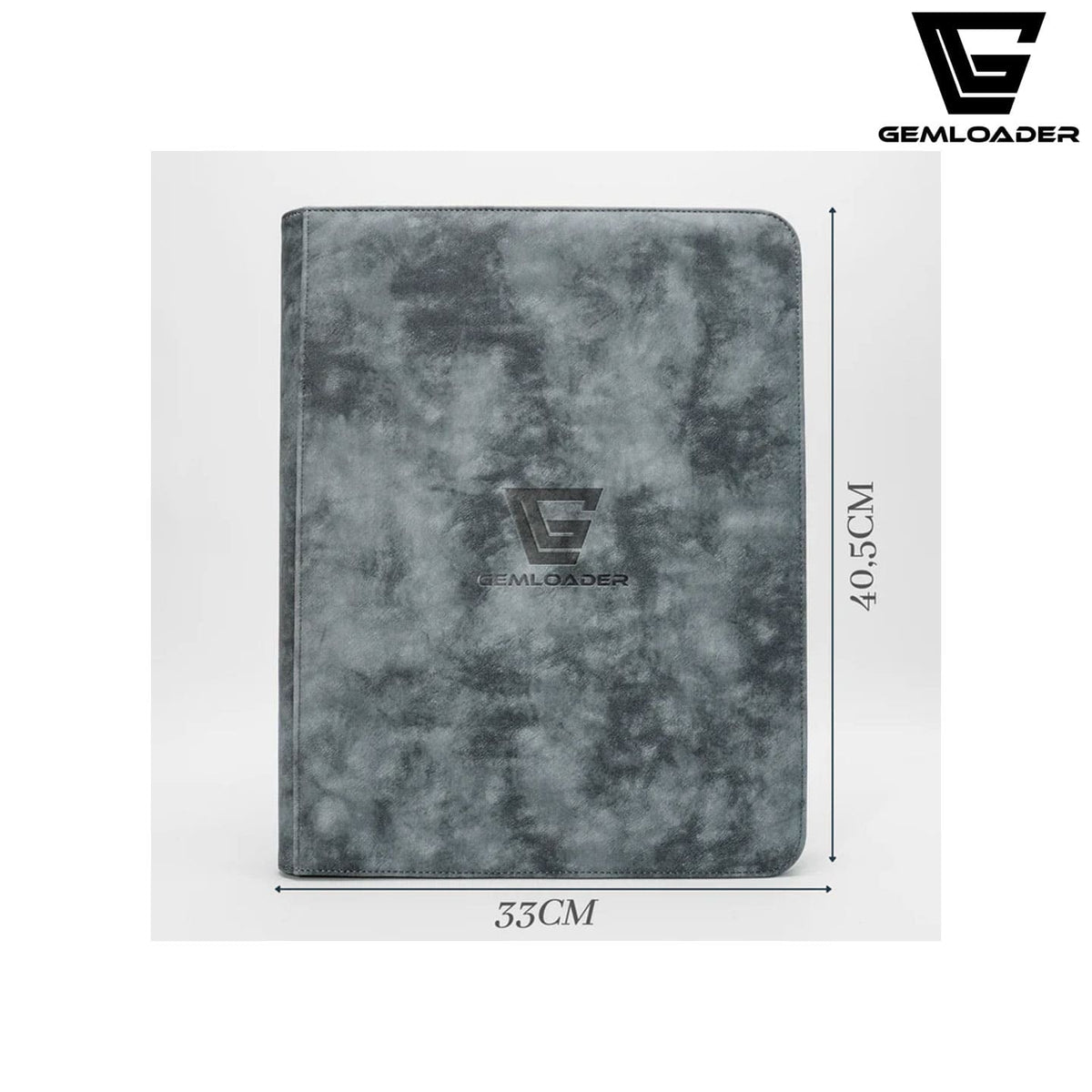 Der Premium-3-X4-toploader-fit-collectors-binder-216-pockets-3X3 von außen mit Platz für 216 Karten. Größe 33 x 40,5.