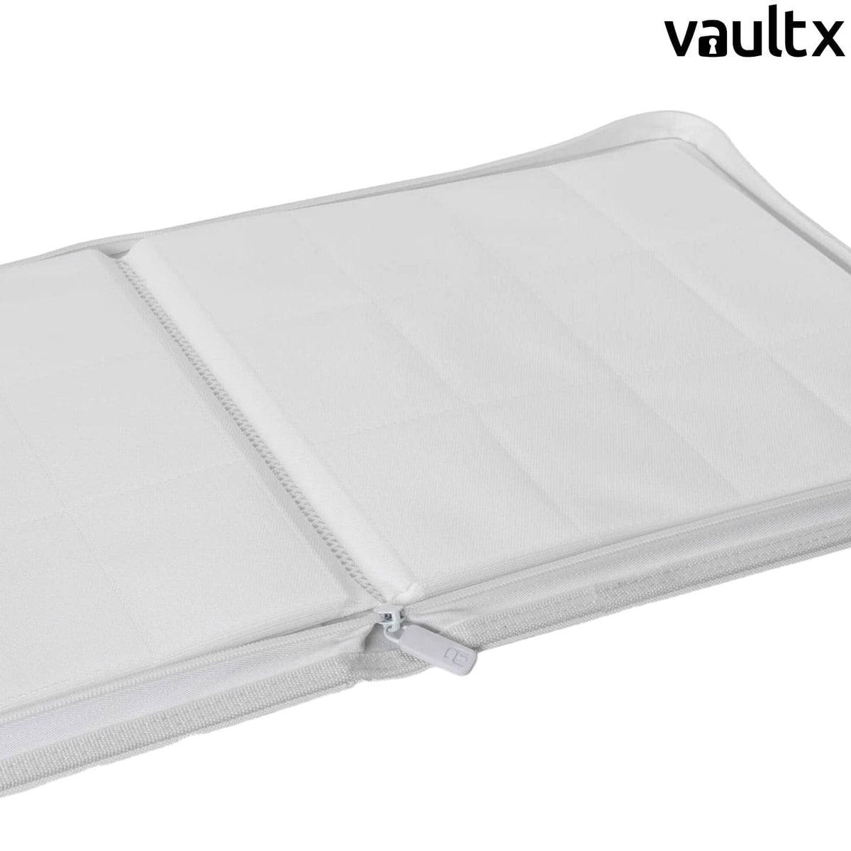 Special Edition VaultX Premium Card Binder Innen White Edition 12 Pockets Zip Exo Tec für Lorcana, Magic und Dragon Ball.
