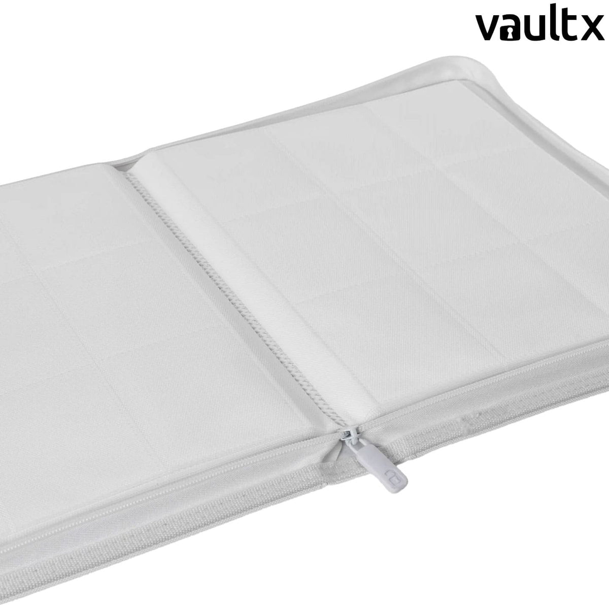 Special Edition VaultX Premium Card Binder Innen White Edition 9 Pockets Zip Exo Tec für Lorcana, Magic und Dragon Ball.