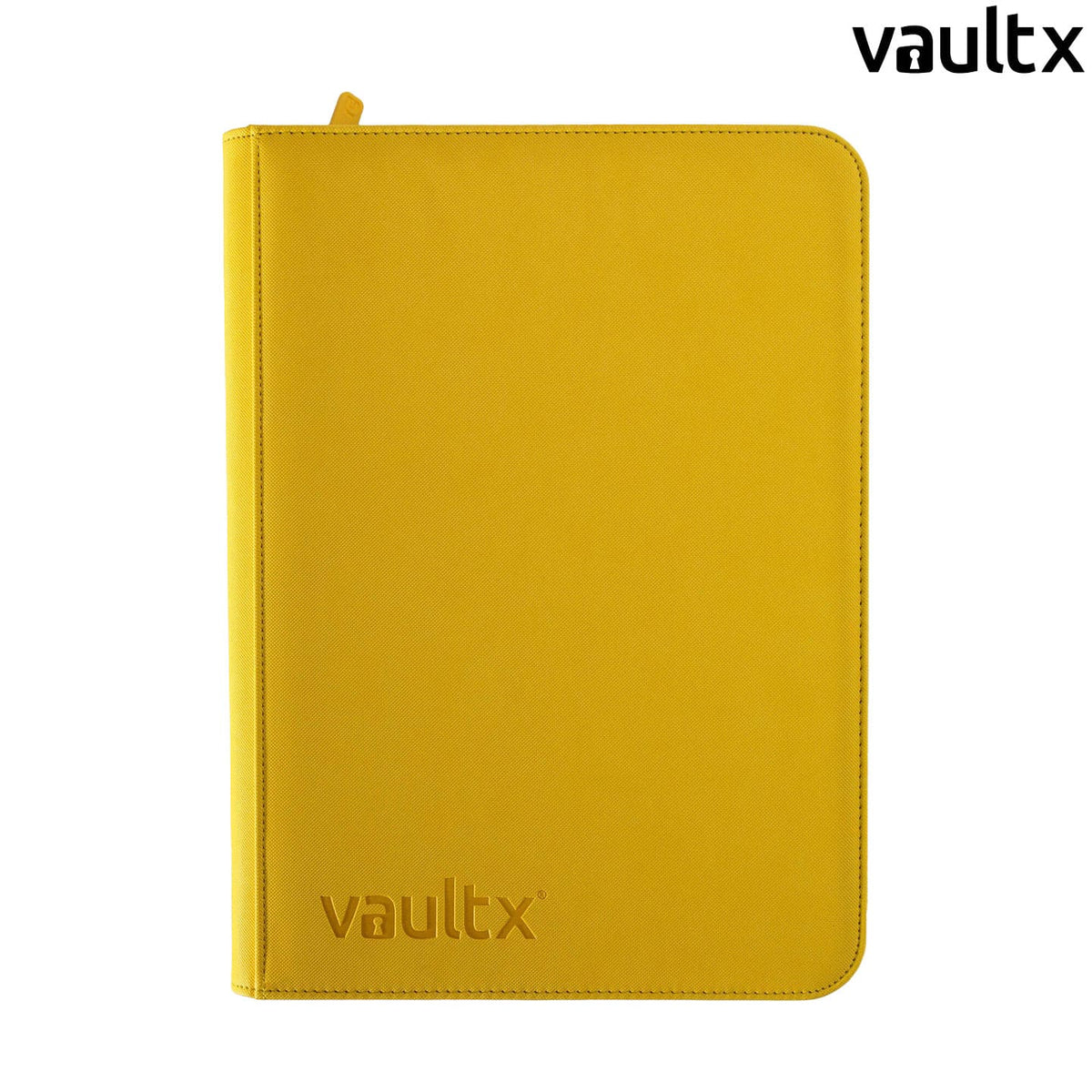 VaultX: Exo-Tec® 9 Pocket Zip Binder in gelb, mit 20 Seiten, Platz bis zu 360 Karten, für Yu-Gi-Oh! und Disney Lorcana.