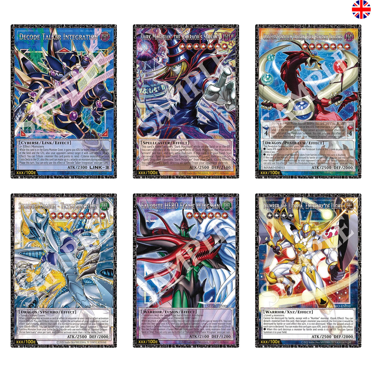 Decode Talker Intergation, Dark Magician The Pharao Servant, Stardust Dragon Victim Sanctuary, Favorite Hero Flame Wingman.