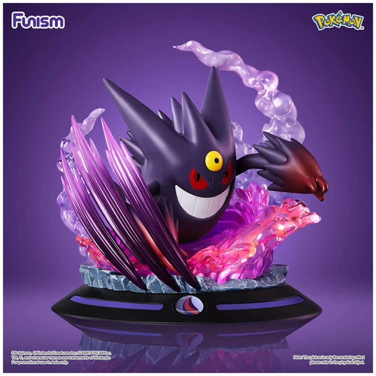 Funism Pokémon Twinkmont Series Mega Gengar Sammelfigur offiziell lizenziert für Pokémon Fans und Sammler.