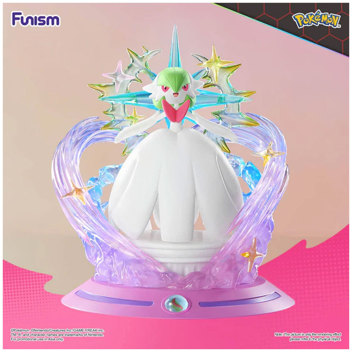 Funism Pokémon Twinkmont Series Mega Guardevoir Sammelfigur offiziell lizenziert für Pokémon Fans und Sammler.