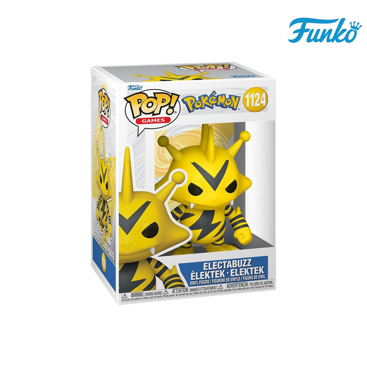 Das Pokémon aus der Kanto-Region Electabuzz (1124) von Funko POP! Games als Vynil Figure.