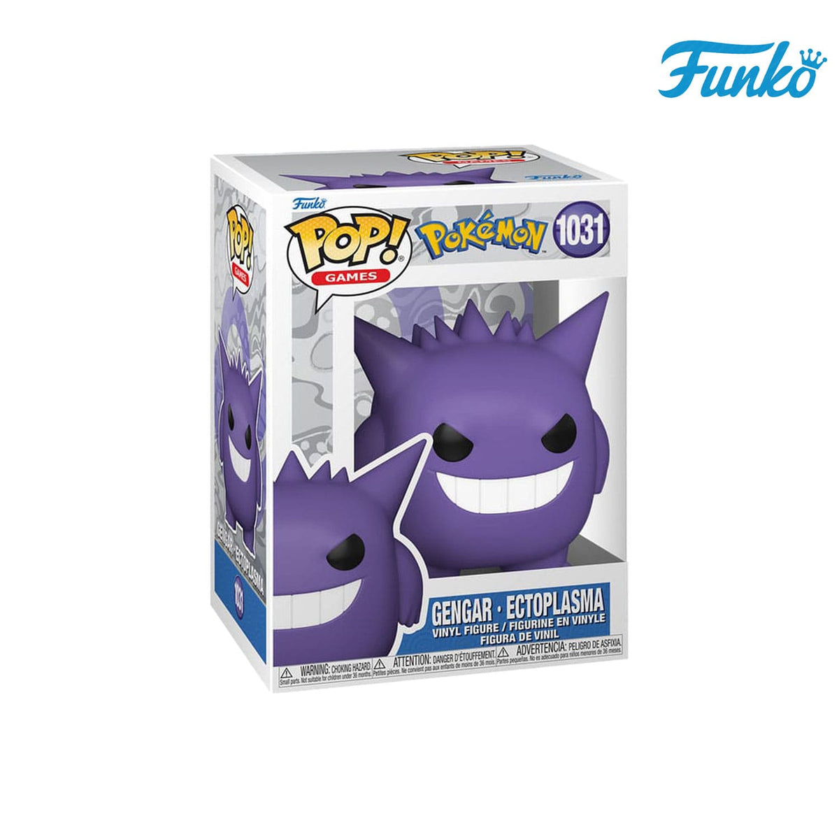 Das Pokémon aus der Kanto-Region Ectoplasma (1031) von Funko POP! Games als Vynil Figure.