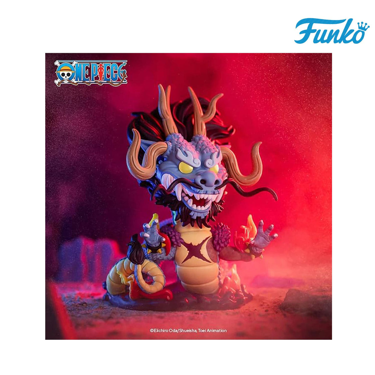 Funko POP One Piece Kaido Drachenform 1623, Zoannutzer in Wano Kuni. Jumbo Figur mit Aufsteller. 