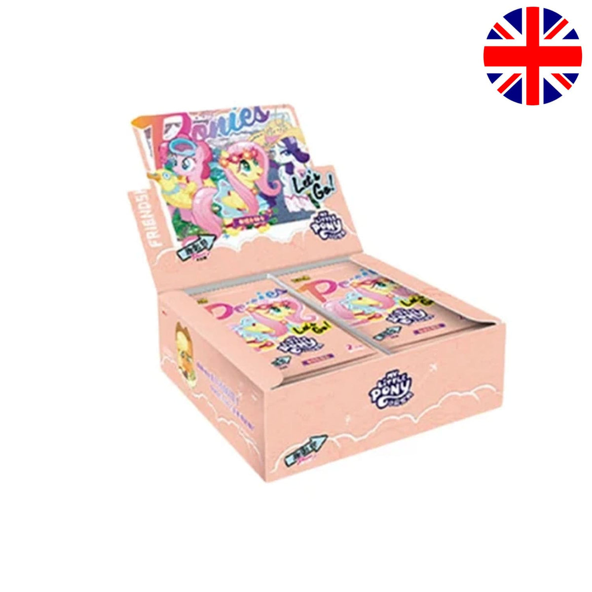 KAYOU My Little Pony Friendship Eternal Fun Shadow Pack 5 Display mit Twilight Sparkle, Pinkie Pie und Fluttershy.
