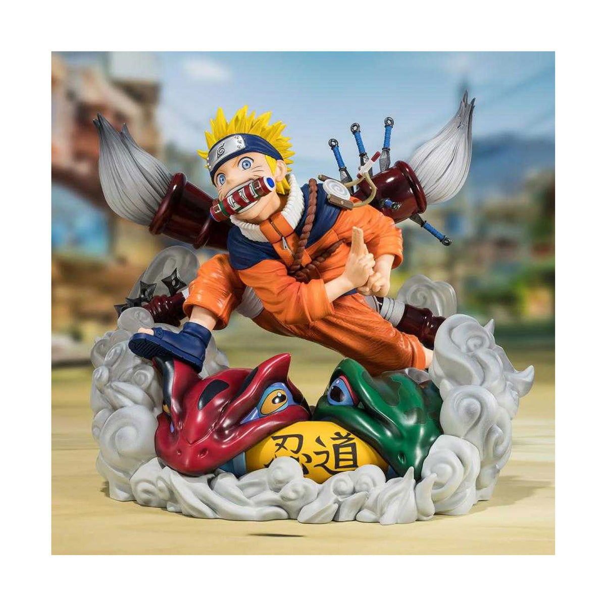 Die Naruto Uzumaki Figur von FiguartsZero aus dem Hause Bandai, aus PVC/ABS Material. 20cm Hoch handbemalt.