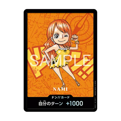 Die japanische One-Piece-Card-Game-Kumamoto-Special-Flagship-2026-Nami Karte.
