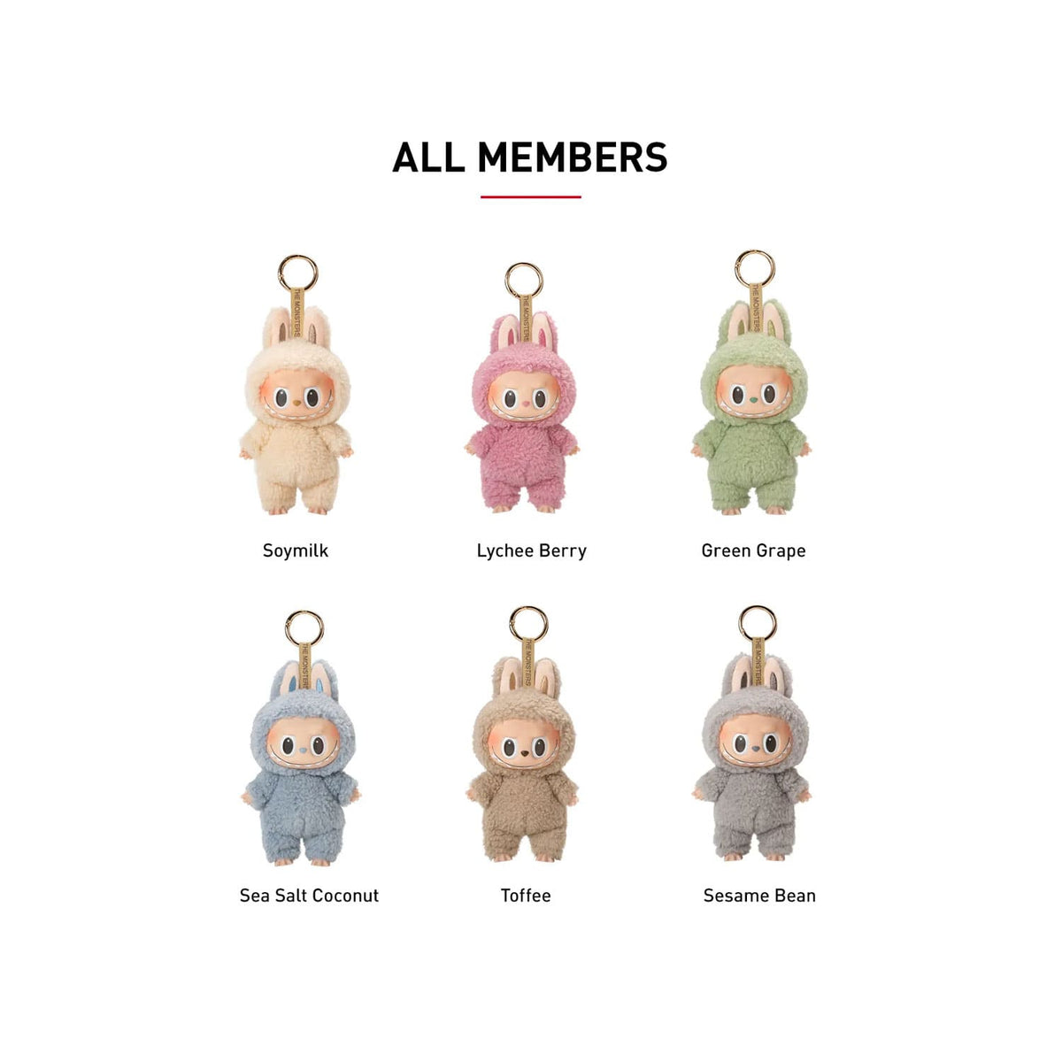 POP MART: Exciting Macaron the Monsters Vinyl Face Labubu, Soymilk, Lychee Berry, Green Grape, Sea Alt Coconuz.