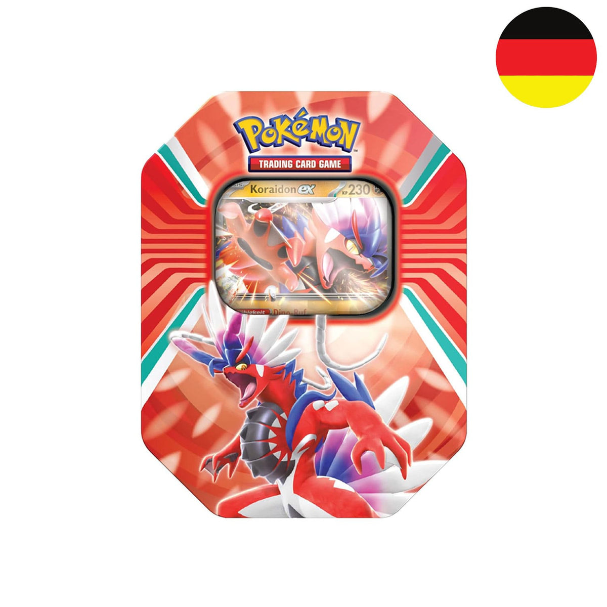 Pokémon Tin - Karmesin & Purpur - Miraidon / Koraidon (Deutsch) – Bild 2