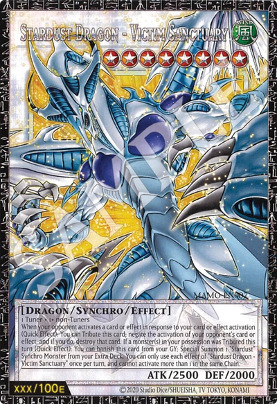 Die englische Yu-Gi-Oh-Card-Game-Magnificent-Monsters-EU-MAMO-EN007-Stardust-Dragon Karte.