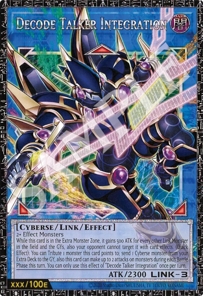 Die englische Yu-Gi-Oh-Card-Game-Magnificent-Monsters-EU-MAMO-EN015-Decode-Talker-Integration Karte.