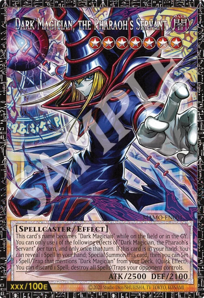 Die englische Yu-Gi-Oh-Card-Game-Magnificent-Monsters-EU-MIMO-EN001-Dark-Magician Karte.