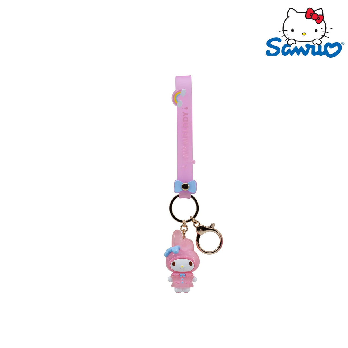 YuMe Toys Sanrio Hello Kitty & Friends Raincoat Series My Melody Schlüsselanhänger für Sanrio Fans, Sammler und Alltag.