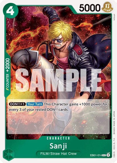 Sanji EB01-014 Memorial Collection One Piece Karte