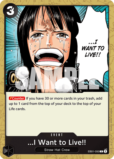 ...I Want to Live!! EB01-050 Memorial Collection One Piece Karte