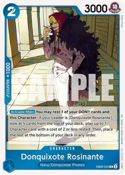 Donquixote Rosinante EB02-025 Anime 25th Collection One Piece Karte