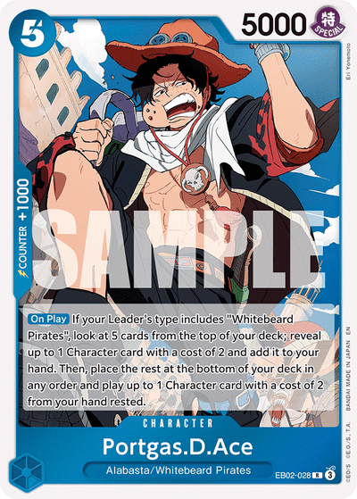 Portgas.D.Ace EB02-028 Anime 25th Collection One Piece Karte