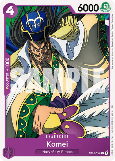 Komei EB02-034 Anime 25th Collection One Piece Karte