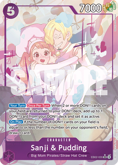 Sanji &amp; Pudding EB02-035 (Parallel 1) Anime 25th Collection One Piece Karte