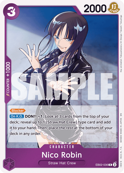 Nico Robin EB02-036 Anime 25th Collection One Piece Karte
