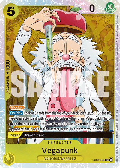 Vegapunk EB02-056 Anime 25th Collection One Piece Karte