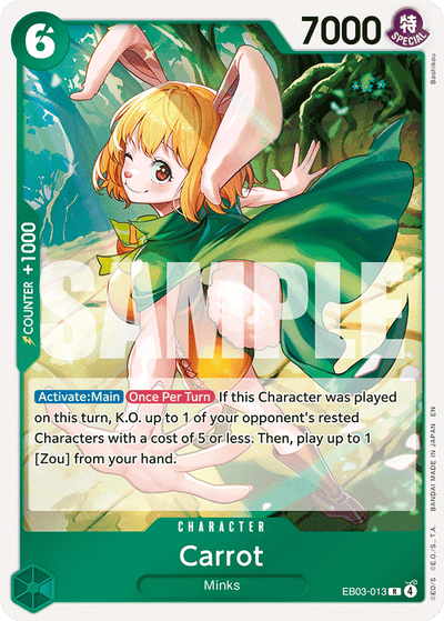 Carrot EB03-013 Heroines Edition One Piece Karte