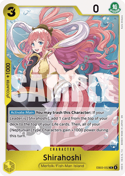 Shirahoshi EB03-052 Heroines Edition One Piece Karte