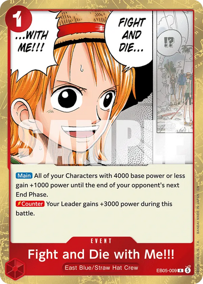 Fight and Die with Me!!! EB05-009 Heroines Edition Vol. 2 One Piece Karte