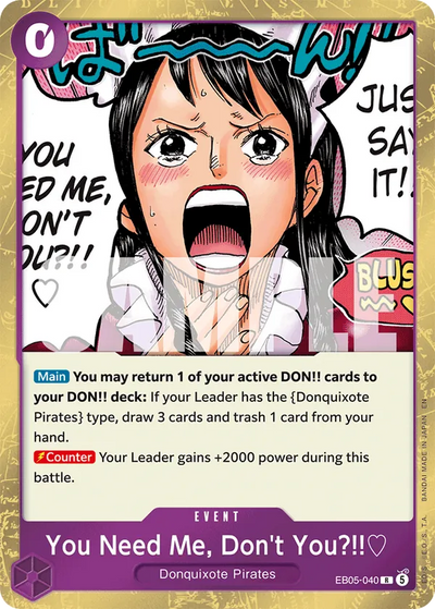 You Need Me, Don't You?!!♡ EB05-040 Heroines Edition Vol. 2 One Piece Karte