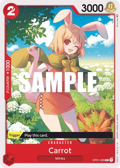 Carrot OP01-009 Romance Dawn One Piece Karte