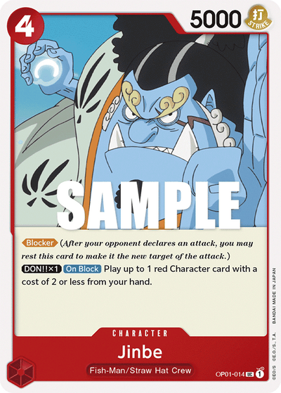 Jinbe OP01-014 Romance Dawn One Piece Karte