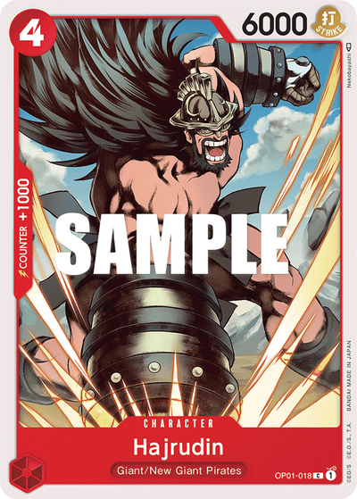 Hajrudin OP01-018 Romance Dawn One Piece Karte