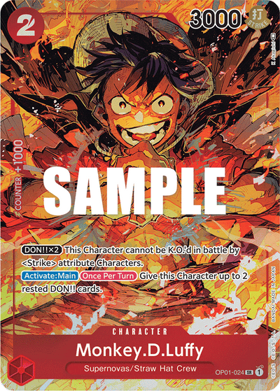 Monkey.D.Luffy OP01-024 (Parallel 1) Romance Dawn One Piece Karte