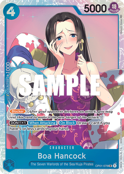 Boa Hancock OP01-078 Romance Dawn One Piece Karte