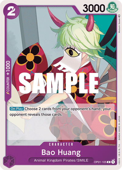 Bao Huang OP01-105 Romance Dawn One Piece Karte