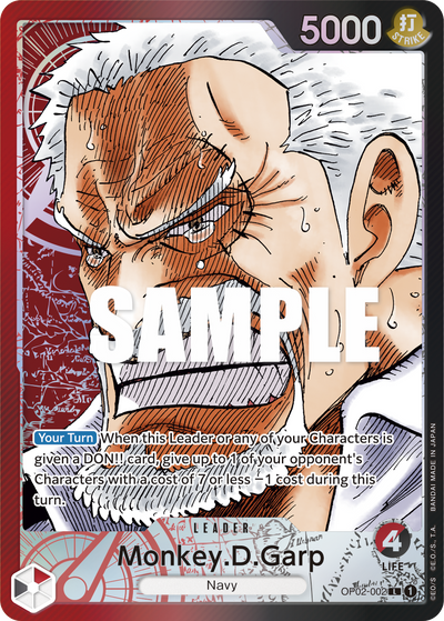 Monkey.D.Garp OP02-002 (Parallel 1) Paramount War One Piece Karte