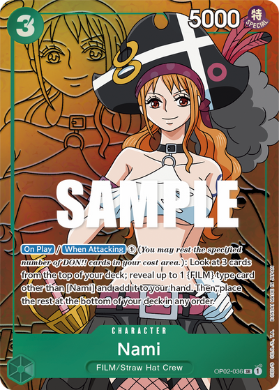 Nami OP02-036 (Parallel 1) Paramount War One Piece Karte