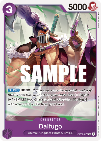 Daifugo OP02-078 Paramount War One Piece Karte