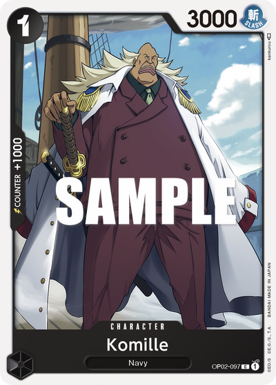 Komille OP02-097 Paramount War One Piece Karte