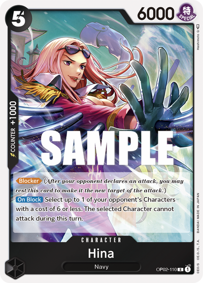 Hina OP02-110 Paramount War One Piece Karte