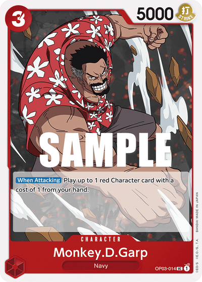 Monkey.D.Garp OP03-014 Pillars of Strength One Piece Karte