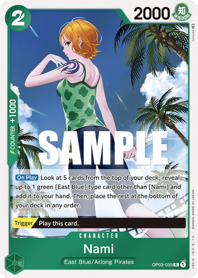 Nami OP03-030 Pillars of Strength One Piece Karte