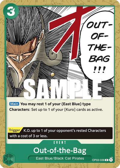Out-of-the-Bag OP03-036 Pillars of Strength One Piece Karte